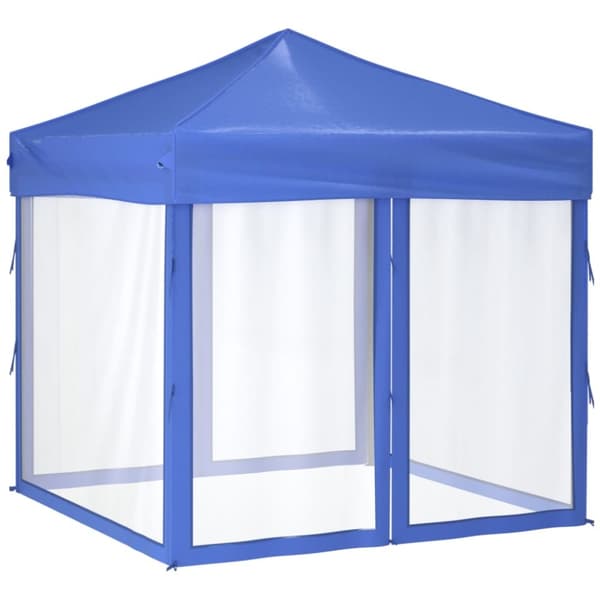 Kokoontaittuva juhlateltta sivuseinillä sininen 2x2 m - Juhlateltta - Juhlateltat - Home & Living