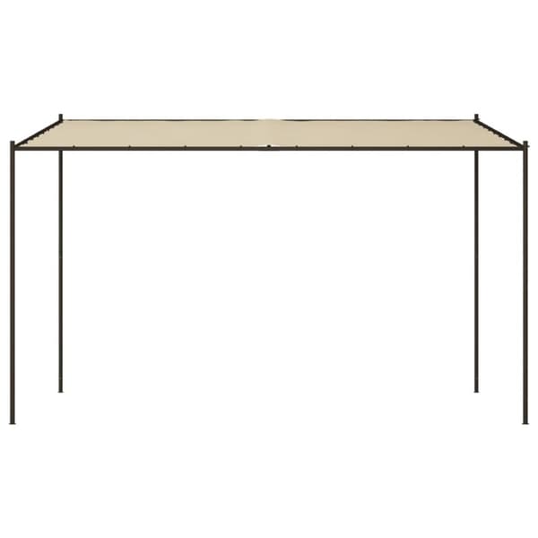 Pavillon 4x4 m 180 g/m² stof og stål beige - Pavillon - Pavilloner - Home & Living