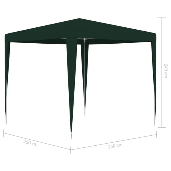 Ammattilaisten juhlateltta 2,5x2,5 m vihreä 90 g/m² - Juhlateltta - Juhlateltat - Home & Living