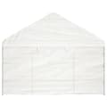 Miniatyrbillede 5 af 9: Pavillon med tag 6,69x4,08x3,22 m polyethylen hvid - Pavillon - Pavilloner - Home & Living