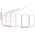 Miniatyrbillede 8 af 9: Pavillon med tag 6,69x4,08x3,22 m polyethylen hvid - Pavillon - Pavilloner - Home & Living