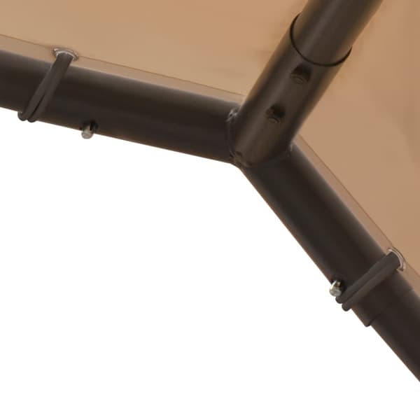 Telttakatos beige 3x3 m teräs ja kangas - Telttakatos - Telttakatokset - Home & Living