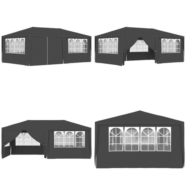 Festtelt med sidevægge 4x6 m 90 g/m² antracitgrå - Festtelt - Festtelte - Home & Living