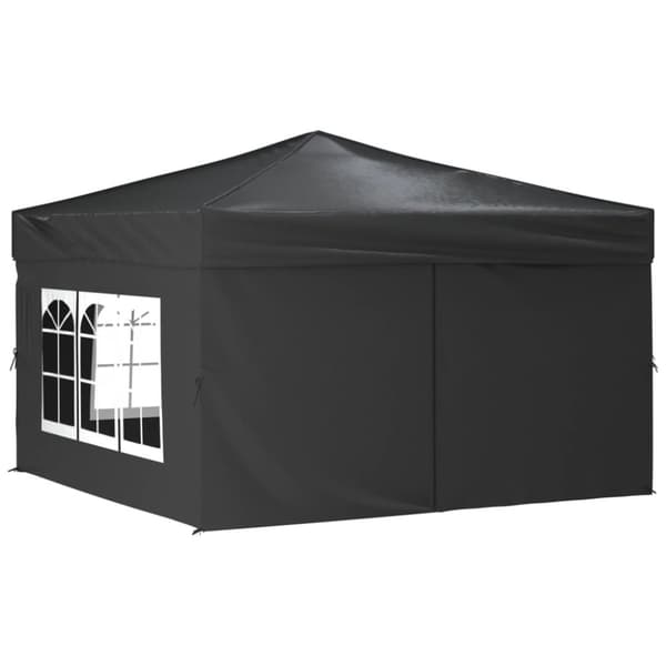 Hopfällbart partytält med sidoväggar antracit 3x3 m - Partytält - Party Tält - Home & Living