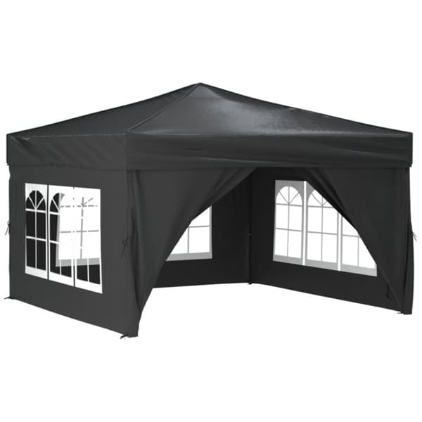 Hopfällbart partytält med sidoväggar antracit 3x3 m - Partytält - Party Tält - Home & Living