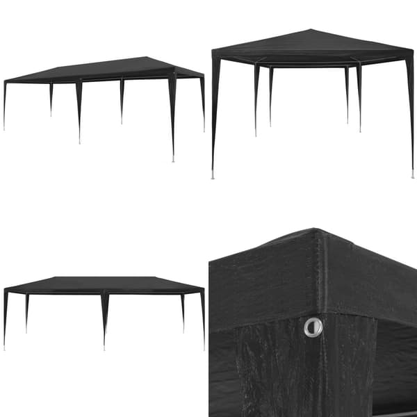 Juhlateltta 3x6 m PE antrasiitti - Juhlateltta - Juhlateltat - Home & Living