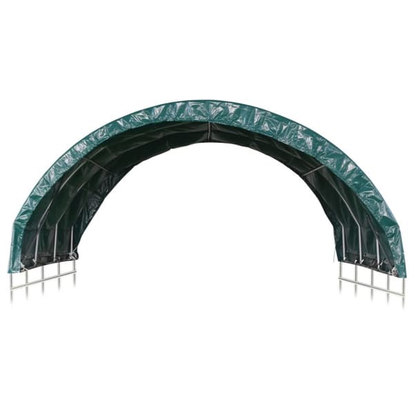 Vindskydd för boskap PVC 3,7x3,7 m grön - Tält För Boskap - Skydd För Boskap - Home & Living