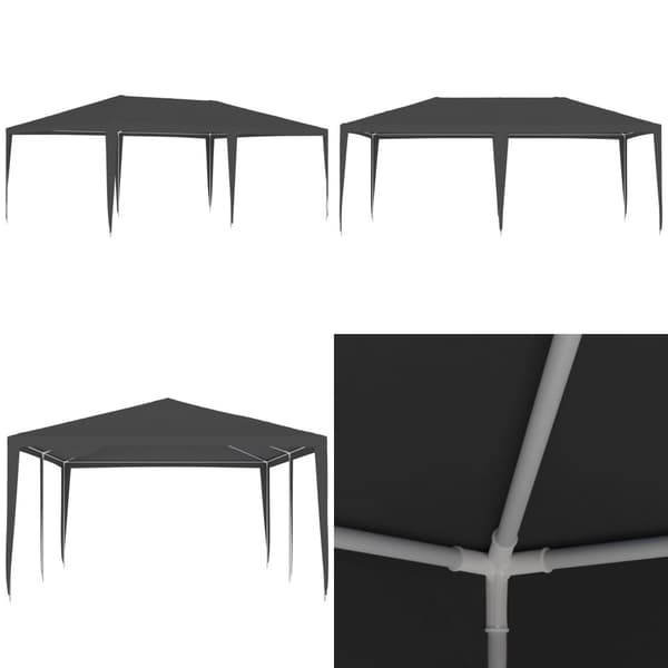 Professionellt partytält 4x6 m antracit 90 g/m² - Partytält - Festtält - Home & Living