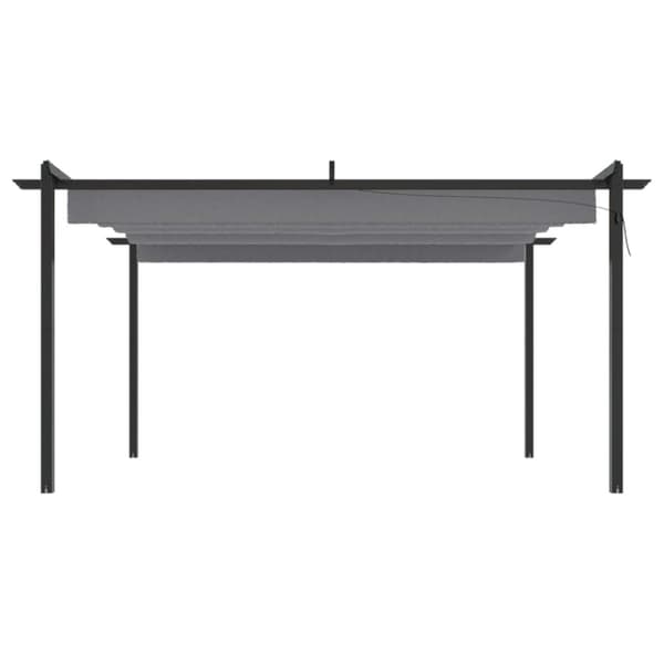 Paviljong med infällbart tak 4x3 m antracit - Paviljong - Paviljonger - Home & Living