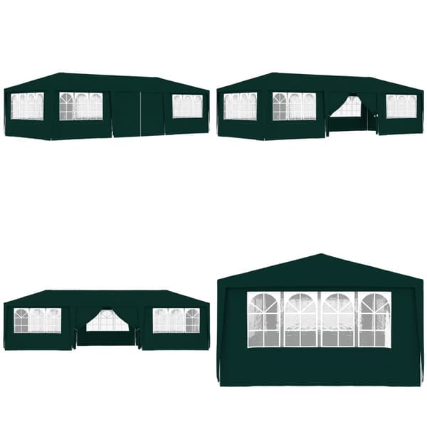 Festtelt med sidevægge 4x9 m 90 g/m² grøn - Festtelt - Festtelte - Home & Living