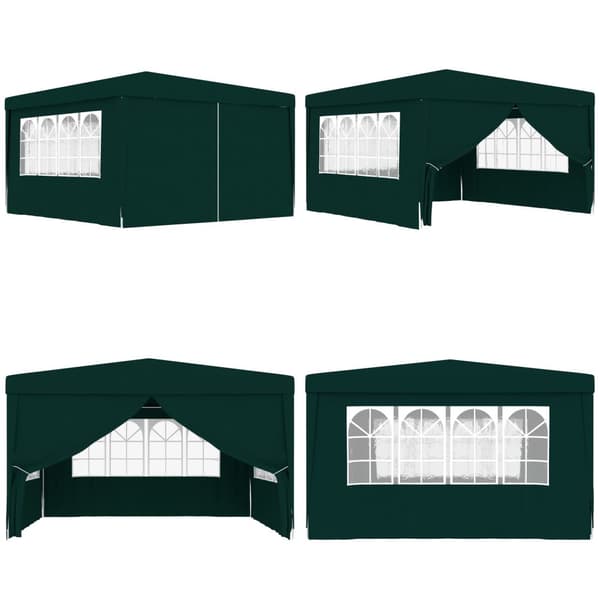 Festtelt med sidevægge 4x4 m 90 g/m² grøn - Festtelt - Festtelte - Home & Living