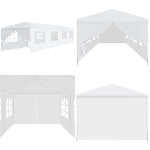 Havefesttelt 3 x 12 m hvid - Havetelt - Havetelte - Home & Living