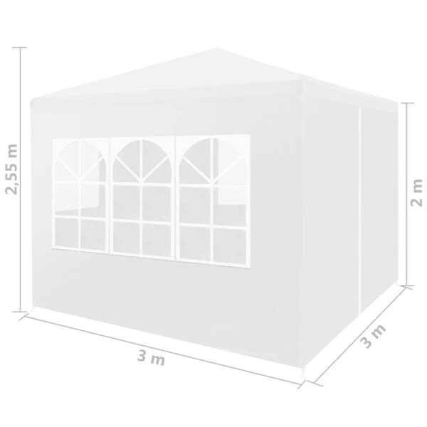 Festtelt 3 x 3 m hvid - Festtelt - Festtelte - Home & Living