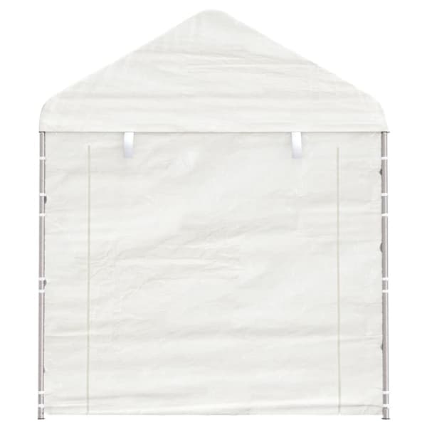 Pavillon med tag 8,92x2,28x2,69 m polyethylen hvid - Pavillon - Pavilloner - Home & Living