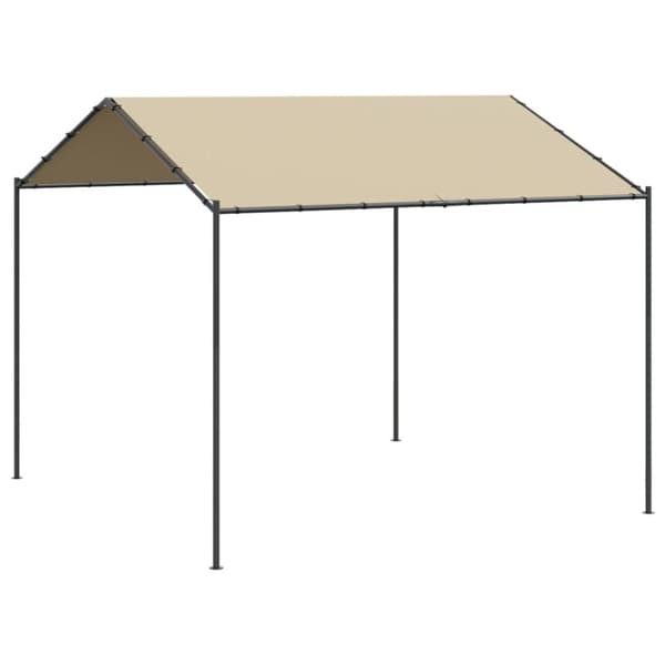 Paviljong beige 4x4 m stål och tyg - Tält - Trädgårdstält - Home & Living