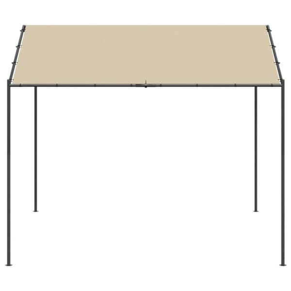 Paviljong beige 4x4 m stål och tyg - Tält - Trädgårdstält - Home & Living