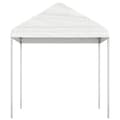 Miniatyrbild 3 av 5: Paviljong med tak vit 2,28x2,23x2,69 m polyeten - Partytält - Party Tält - Home & Living