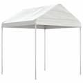 Miniatyrbild 2 av 5: Paviljong med tak vit 2,28x2,23x2,69 m polyeten - Partytält - Party Tält - Home & Living
