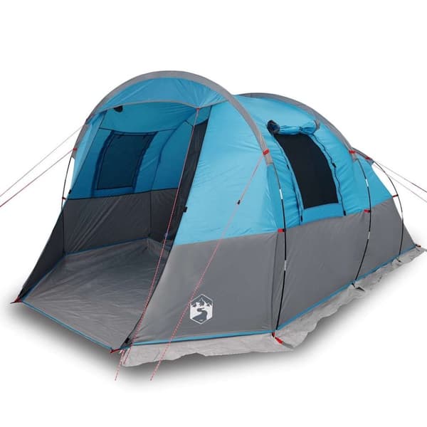 vidaXL 4-personers campingtelt vandtæt blå