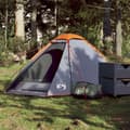 Miniatyrbilde 1 av 11: vidaXL Kuppeltelt for camping 2 personer grå og oransje vanntett