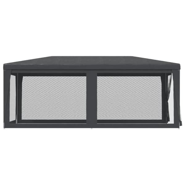 Juhlateltta 6 verkkosivuseinää antrasiitti 3x6 m HDPE