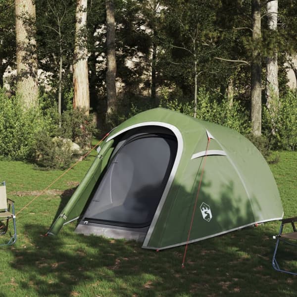 3-personers campingtelt vandtæt grøn
