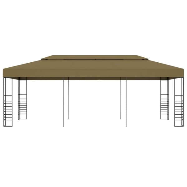 Paviljong 6x3x2,7 m taupe 180 g/m²