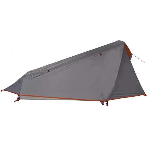 Campingtält tunnel 1 person grå och orange vattentätt