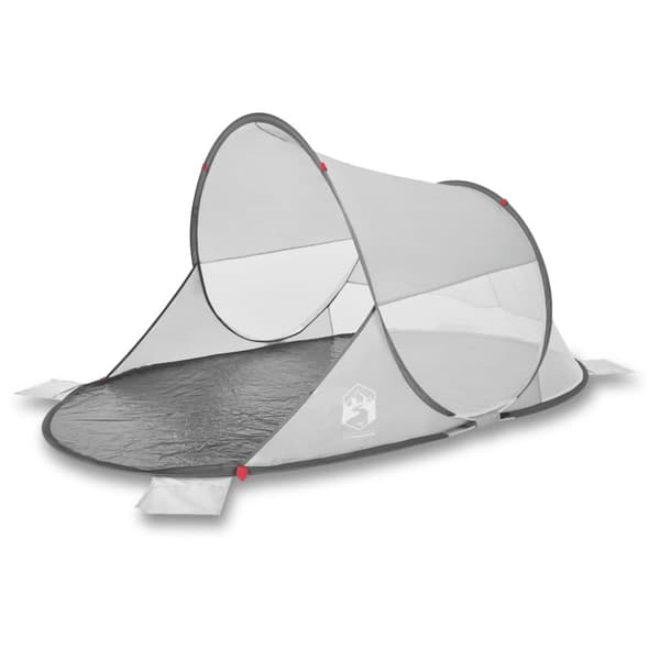 Pop-up rantateltta, 2 hlö, harmaa, vedenpitävä