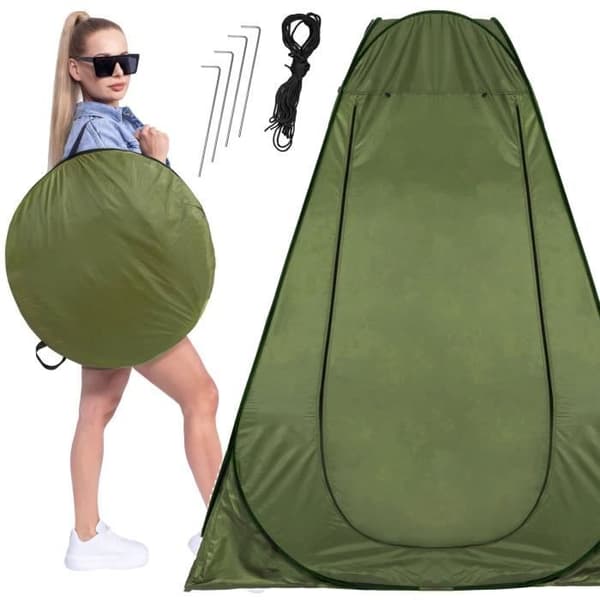 SPRINGOS® Beach Omklädningsrum Multifunktionelt tält 120 x 120 x 190 cm Stranddusch med popup-väska