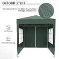 Miniatyrbillede 6 af 10: Rootz 2x2m foldepavillon - Pavillon - Øltelt - Hurtig opsætning - UV-beskyttelse - Høj stabilitet - 2L x 2W x 2,4H m - Stål & Oxford stof