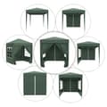 Miniatyrbillede 9 af 10: Rootz 2x2m foldepavillon - Pavillon - Øltelt - Hurtig opsætning - UV-beskyttelse - Høj stabilitet - 2L x 2W x 2,4H m - Stål & Oxford stof