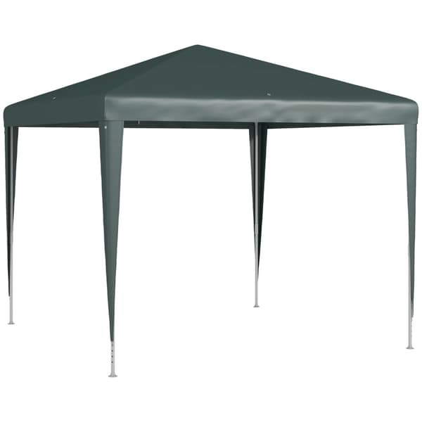 Rootz Pavillon 2,7x2,7m - Foldepavillon - Udendørs baldakin - Hurtig montering - Rustsikker ramme - Vandafvisende tag - 270cm x 270cm x 255cm