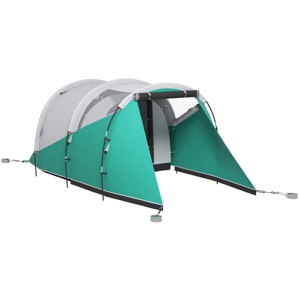 Rootz Campingtelt - Familietelt - Tunneltelt - Vandtæt - Holdbart underlag - Praktisk belysning - 460 cm x 260 cm x 190 cm