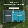 Miniatyrbild 4 av 10: Rootz campingtält för upp till 6 personer - Familjetält - Festivaltält - Maximal komfort - Vattentätt skydd - Bekväm belysning - 480L x 260W x 200H cm