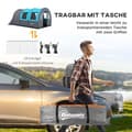 Miniatyrbild 7 av 10: Rootz campingtält för upp till 6 personer - Familjetält - Festivaltält - Maximal komfort - Vattentätt skydd - Bekväm belysning - 480L x 260W x 200H cm