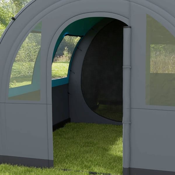 Rootz campingtält för upp till 6 personer - Familjetält - Festivaltält - Maximal komfort - Vattentätt skydd - Bekväm belysning - 480L x 260W x 200H cm
