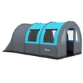 Miniatyrbild 10 av 10: Rootz campingtält för upp till 6 personer - Familjetält - Festivaltält - Maximal komfort - Vattentätt skydd - Bekväm belysning - 480L x 260W x 200H cm