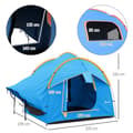 Miniatyrbild 3 av 10: Rootz Biltält Campingtält - Bilskydd - Utomhustak - 3 dörrar - Väderbeständig - 239cm x 210cm x 210cm - Orange + Blå