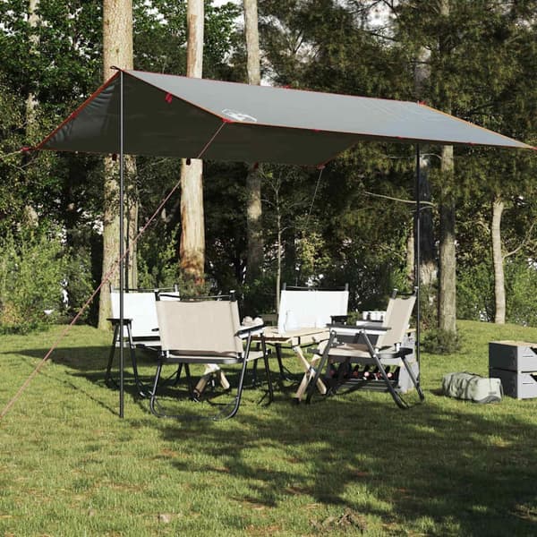 vidaXL Tarp grå och orange 360x294 cm vattentät