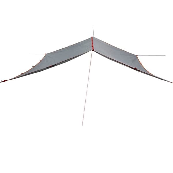 vidaXL Retkipressu harmaa ja oranssi 400x294 cm vedenpitävä