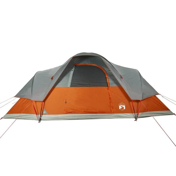 vidaXL Kuppeltelt for camping 9 personer oransje vanntett