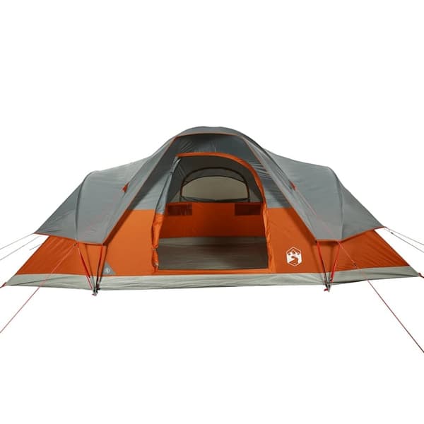 vidaXL Kuppeltelt for camping 9 personer oransje vanntett