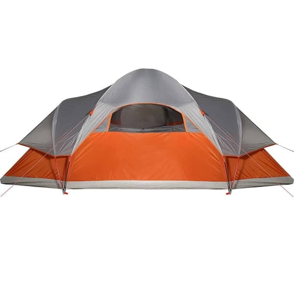 vidaXL Kuppeltelt for camping 9 personer oransje vanntett