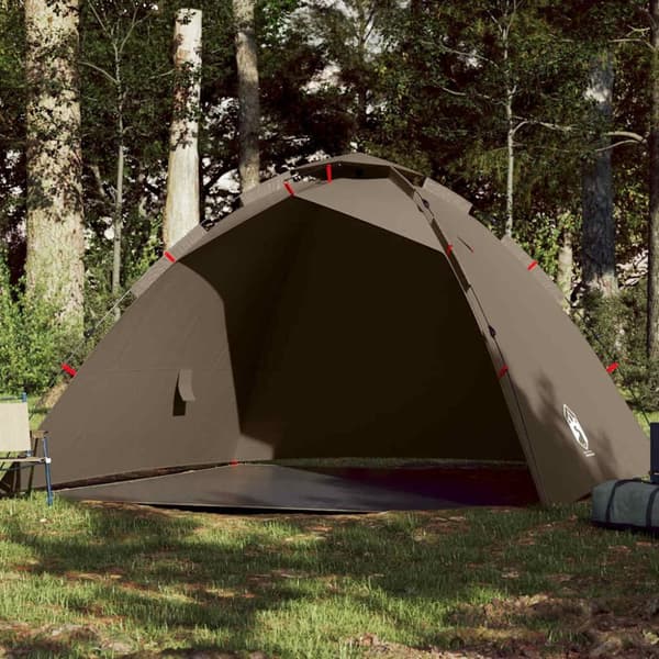 vidaXL 4-personers fisketelt quick release olivengrøn