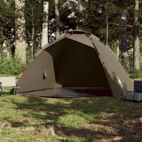 vidaXL 4-personers fisketelt quick release olivengrøn