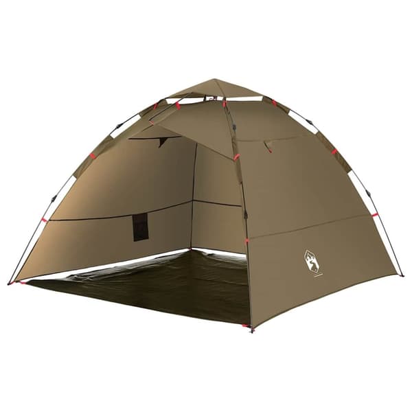 vidaXL 4-personers fisketelt quick release olivengrøn