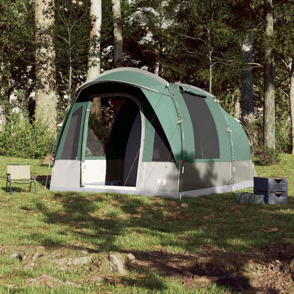vidaXL Tunneltelt for camping 3 personer grønn vanntett