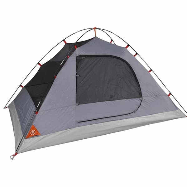 vidaXL 4-personers campingtelt vandtæt grå og orange