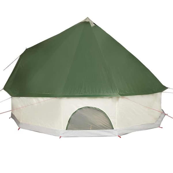 vidaXL 12-personers campingtelt vandtæt grøn
